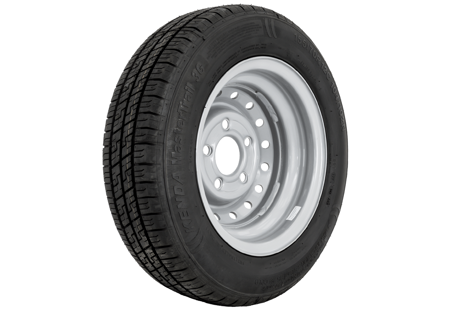 New full wheel set - 155/70 R12C 5x112 + Kenda tyre